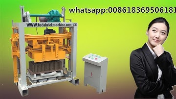 QT40-2 small manual massive brick block machine/concrete block machine