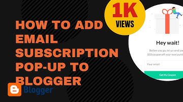 How to Add Email Subscription Popup Box to Blogger | Integrate Email Newsletter Popup via AddThis