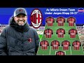 Ac Milan's New Manager Jurgen Klopp 😱 Klopp's Dream XI For Ac Milan 26-27 Season 🔥