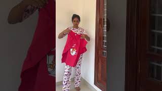 100% cotton night dress long length T shirt #youtubeshorts #nightdresses