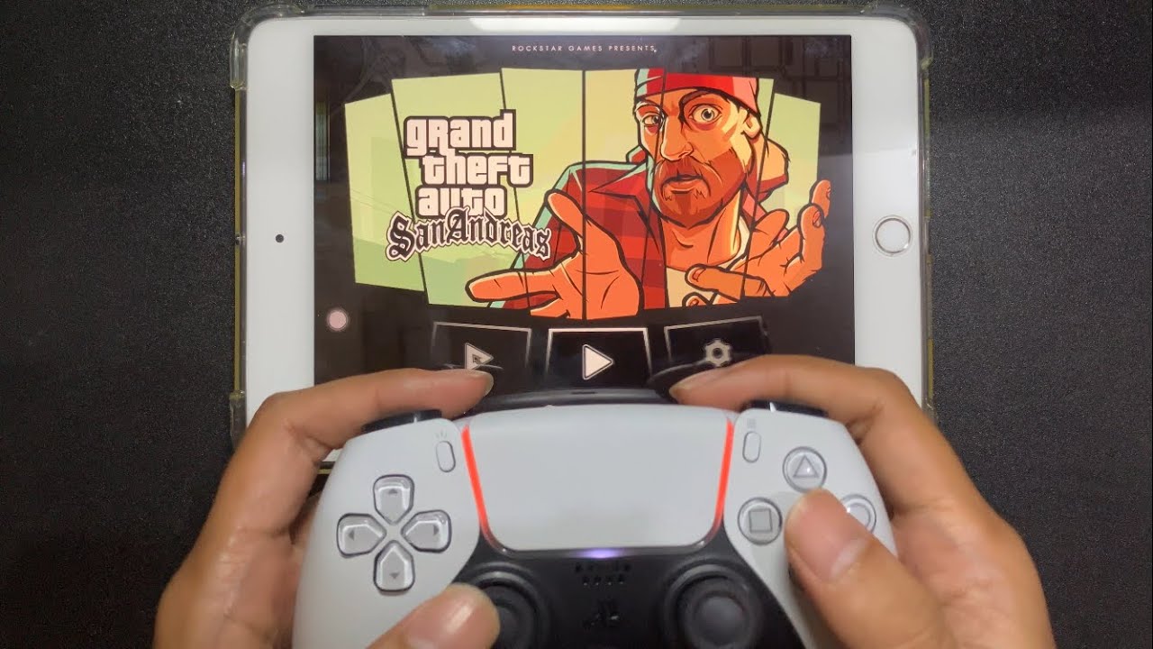 How to connect a PS5 DualSense controller to iPad and play GTA San ...