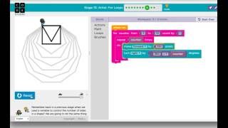 Course 4: stage 10: artist for loops, puzzle 8