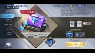 weekly diamond pass benefits | MLBB