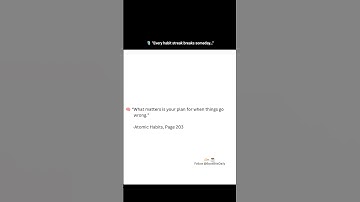 What to Do When Your Habits Fail You #shorts #motivation #atomichabits #jamesclear