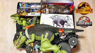 Mega Unboxing of Jurassic World Dominion Dinosaurs - Giganotosaurus, Pyroraptor and more