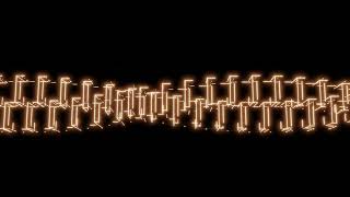 Abstract Neon Light Cube Background Video 4K Sci-Fi Future Black Orange Motion Background VJ Loop