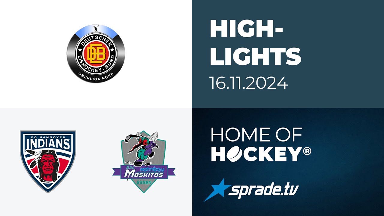 16.11.2024 - Highlights - Hannover Indians vs. ESC Moskitos Essen