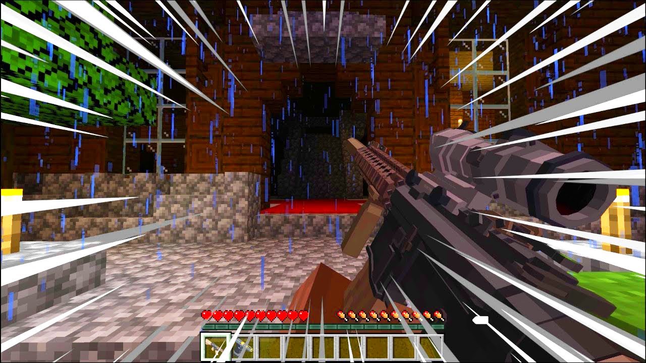 Minecraft Cqb Map Clearing out a Woodlands Mansion with Guns | Minecraft CQB - YouTube