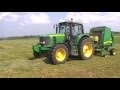 John Deere 7330 and 582 Silage Special Round Baler