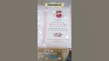 Mẫu thiệp cưới BB95- Thiệp cưới đẹp 2022-2023