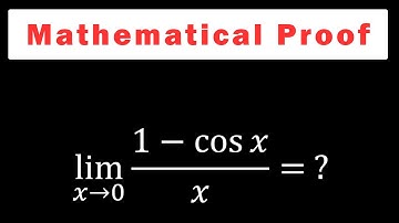 Proof of the Limit (1-cosx)/x as x approaches 0