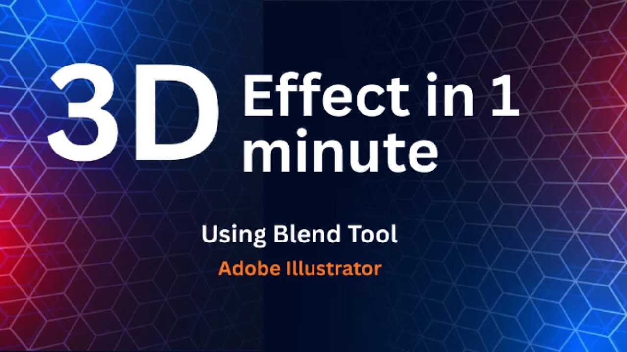 Blend Tool Magic ✨ Make 3D Shapes in Illustrator