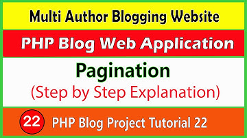 PHP Blog Project Tutorial 22 | Pagination in PHP Step by Step