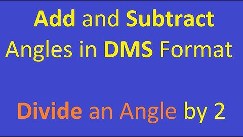 Computations with Degrees-Minutes-Seconds format