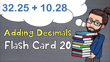 Adding Decimals | Flash Card 20 | The Math Review | 6NS3