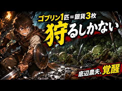 【異世界ファンタジー】底辺農夫だった俺、金欲しさに狩りまくってたら“ゴブリン中毒”になって最強冒険者に成り上がった件ｗ #夜更けの物語