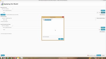 SAP Predictive Analytics End 2 End  04 Predictive Modeling Phase 2