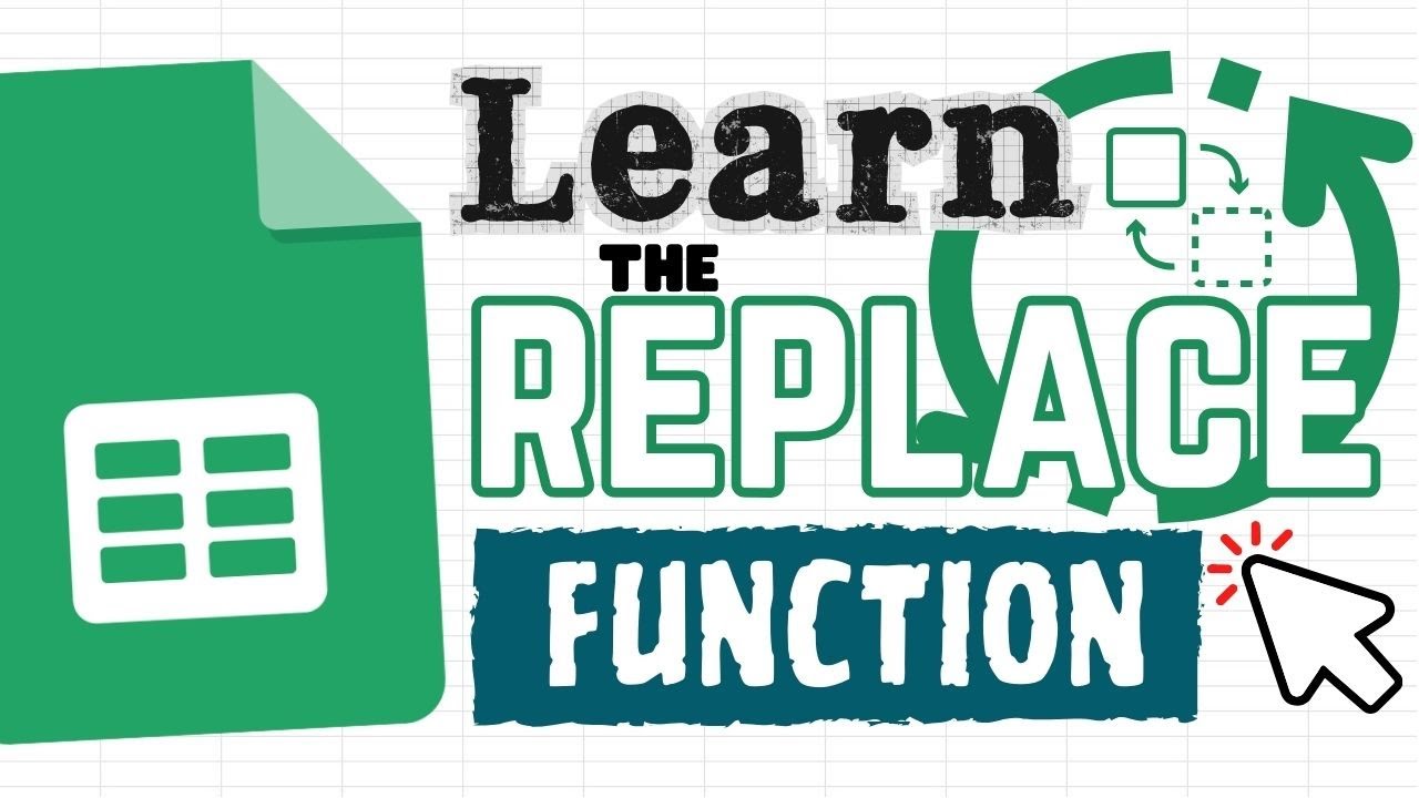 How to Use the REPLACE Function in Google Sheets (Old to New) - YouTube
