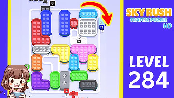 Sky Rush Traffic Puzzle Level 284 Solution Walkthrough