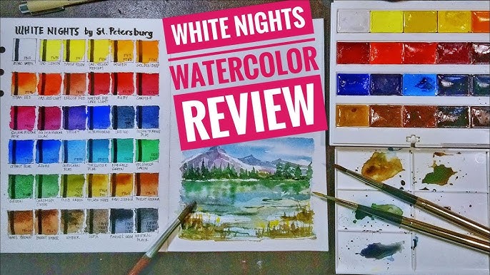 White Nights Watercolors 12 Tubes Set – Artistically Tested