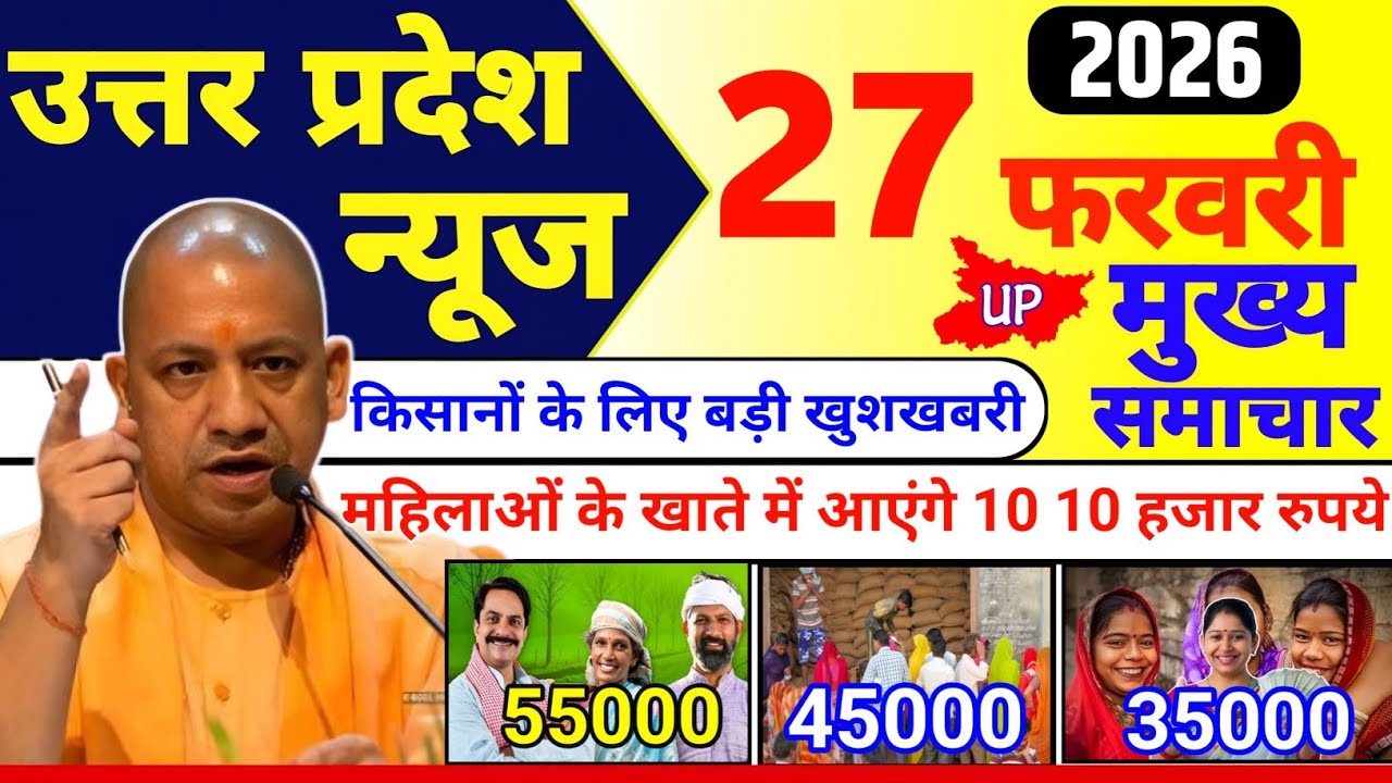 27 फरवरी 2026 Up News Uttar Pradesh Ki Shaam ki Taja Khabar Mukhya Samachar Taja News