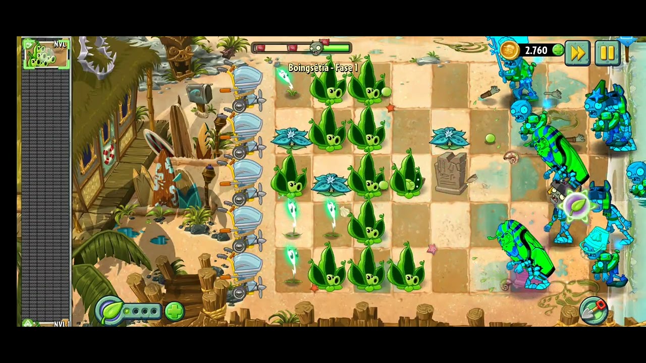 🎮 Plants vs. Zombies 2 - Gameplay da Fase BOINGSÉTIA! 🧟‍♂️🌱– fase 1