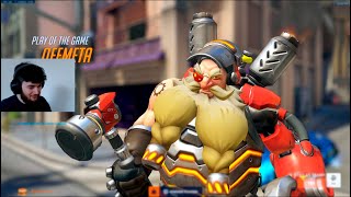 DAFRAN PLAYS AS TORBJORN! POTG!  OVERWATCH 2 TOP 500 SEASON 9