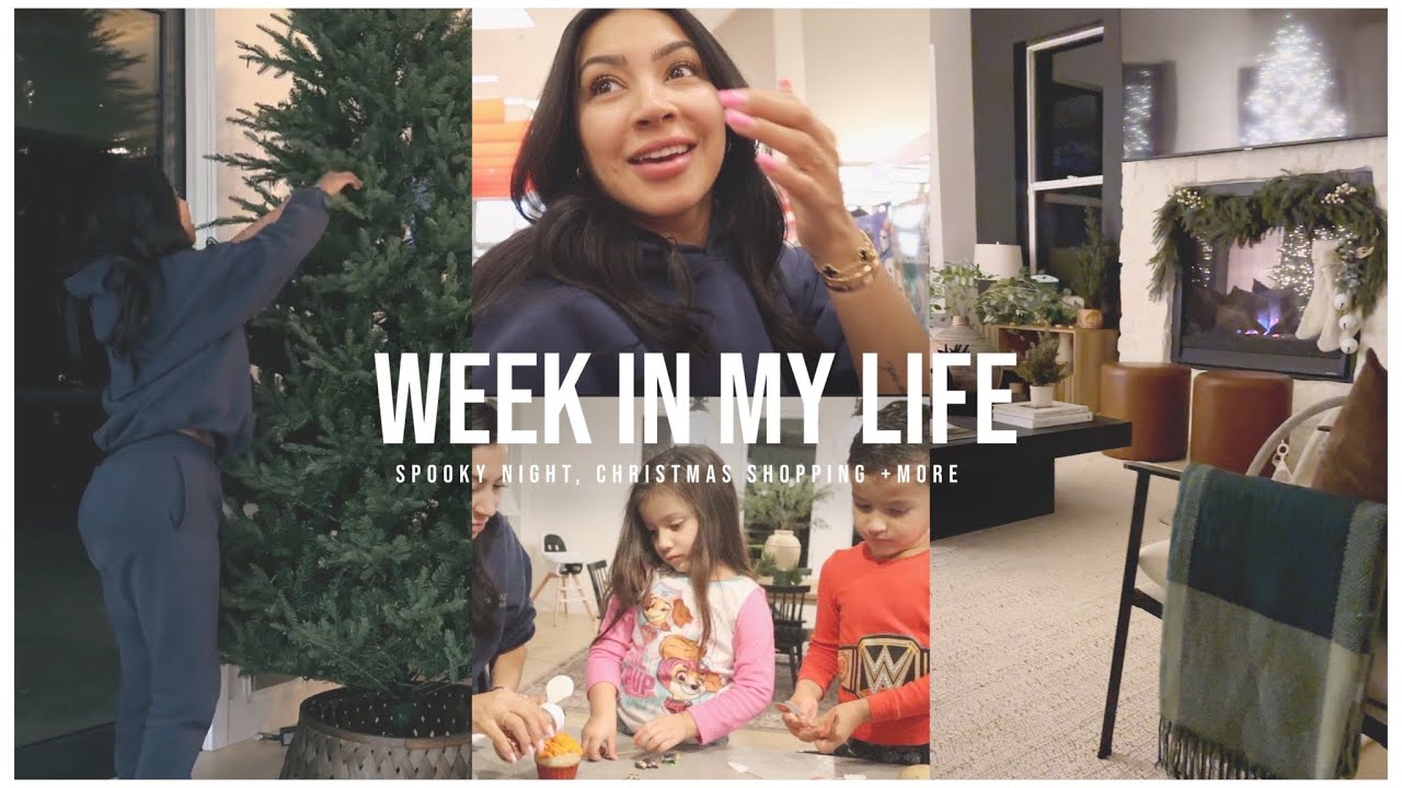 week in my life: spooky night, christmas decor shopping +