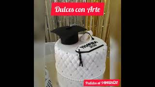 Torta de Graduación en fondant