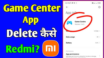 How to delete Game Center app in Redmi | Uninstall