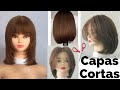 3 HAIRCUTS✂️  CAPAS CORTAS Para CABELLO MEDIANO Fácil Técnica!