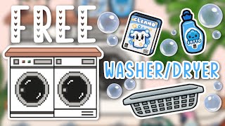 FREE WASHING MACHINE AND DRYER 🧼 🫧 👕🏡 TOCA BOCA #tocaboca #tocalifeworld #tocalife #gaming  screenshot 1