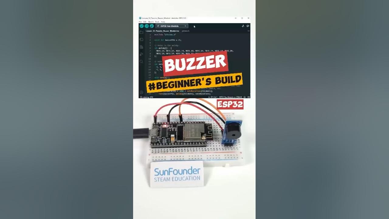 How to Play Melodies on a Passive Buzzer with ESP32 How to Play Melodies on a Passive Buzzer with ESP32