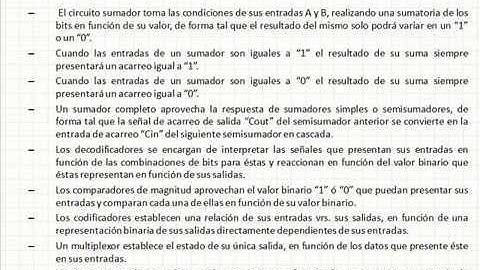 Análisis de la lógica combinacional de circuitos