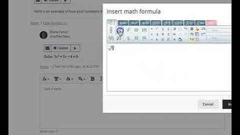 How to use Equation Editor/ formulas in Blackboard Ultra