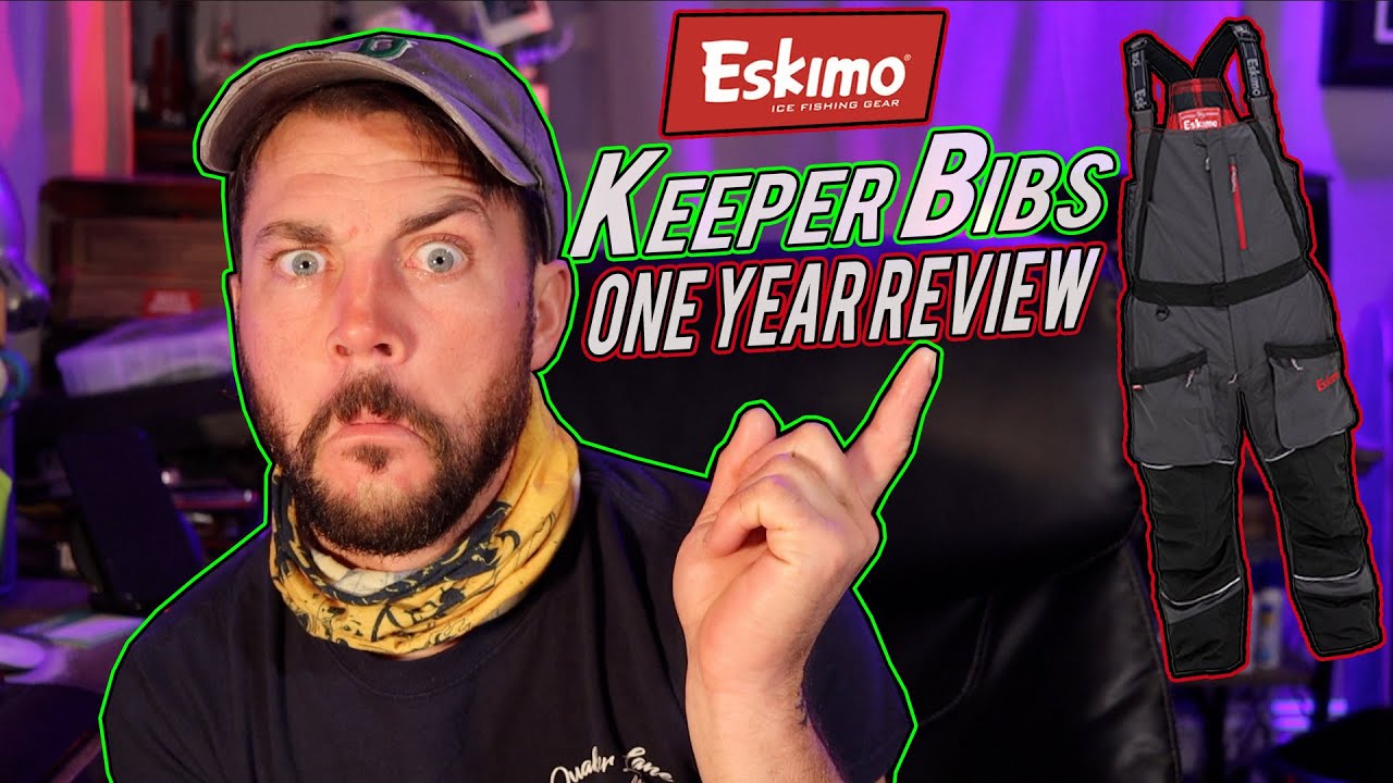 The Best Ice Fishing Bibs? Eskimo Keeper Bibs One Year Review! (Honest) 