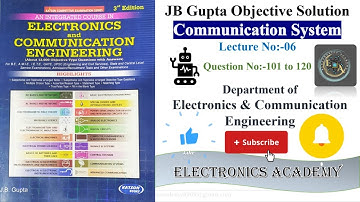 JB Gupta Communication System Solution | JB Gupta Electronics & Communication Engineering Solution
