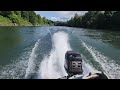 1995 Mercury 60/45 Jet on the main Umpqua River, Oregon @OutboardMadness #outboardmadness
