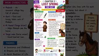 💯 Lost Spring One Shot Revision | Score Better in English Boards class12 😱🚨🚀