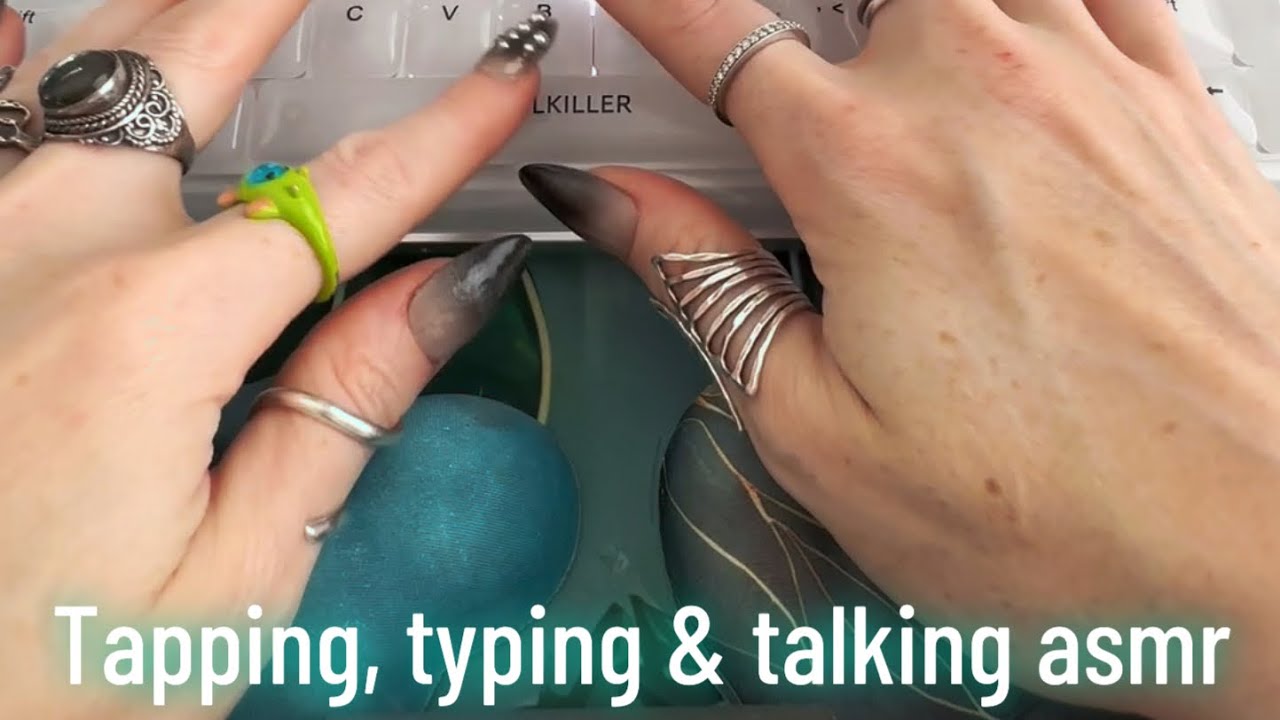 [ASMR] Tapping, Typing & Talking - YouTube
