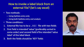 Module 2 - Day 2 - 8 - EpiData Entry: using an external file for  label block