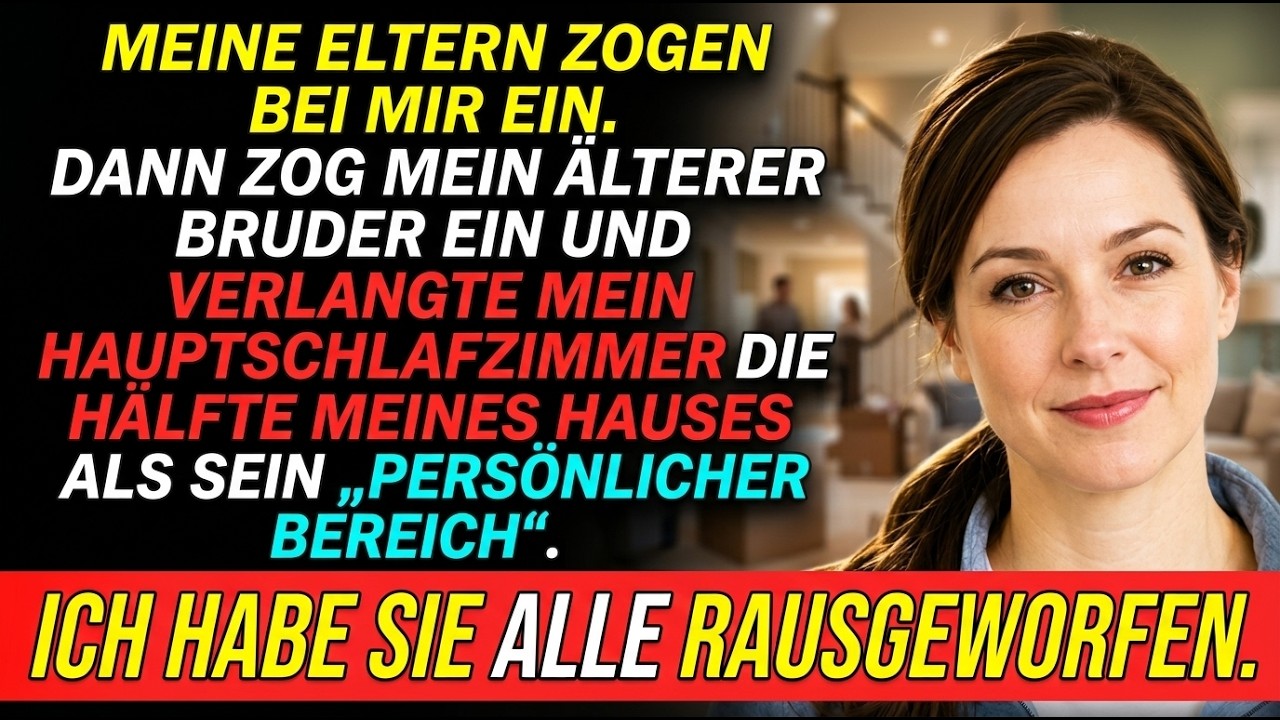 Ich kam vom Einkaufen zurück und fand einen Umzugswagen in meiner Einfahrt – und meinen Bruder, der nie eine Rechnung bezahlt hat, auf der Veranda, wie er Möbelpackern Anweisungen gab. Meine...