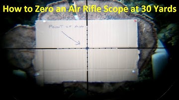 Zeroing a Scope on a New Air Rifle a Weihrauch 100KT 177