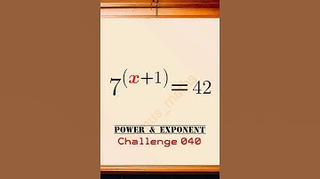 Power & Exponent—Challenge 040 #viralmath #exponentialequations  #mathschallenge #mathsproblems