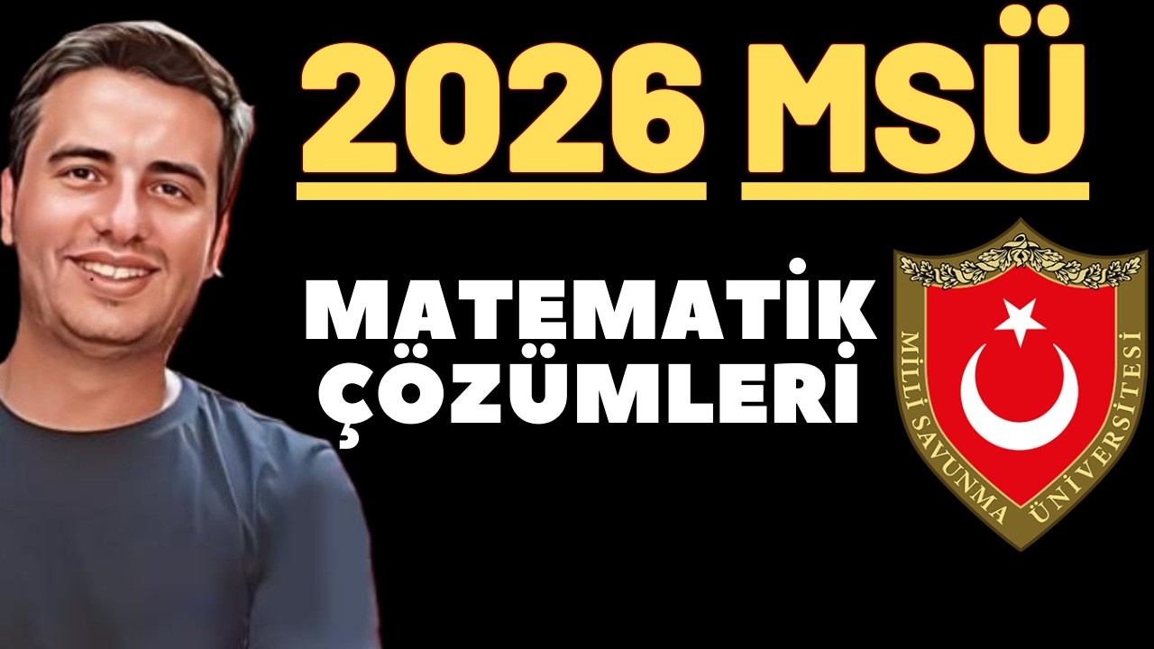 2026 MSÜ SINAVI MATEMATİK ÇÖZÜMLERİ #msü2026