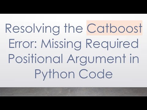 Resolving the Catboost