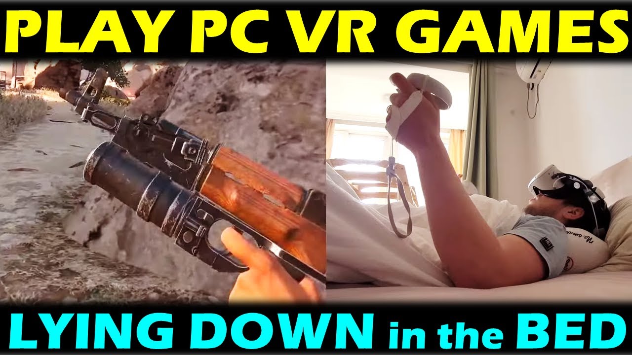 Lie down & play VR games on the bed! ALVR quick guide, how to do lying down VR Quest 2 Quest 3 2024