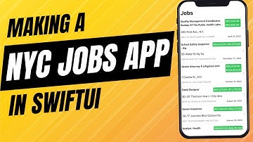 Build NYC Jobs App with SwiftUI - NYC Open Data API, Swift, MVVM