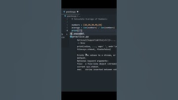 Calculate average of Numbers | #coding #python #programming #pythonforbeginners #learnpython