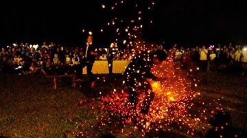 Nhảy lửa dân tộc Dao lai châu tại lễ hội mừng tết độc lập 2/9